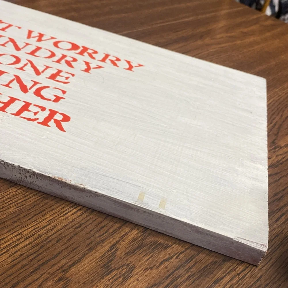 “5/$20” Handmade ready to hang wood laundry sign
